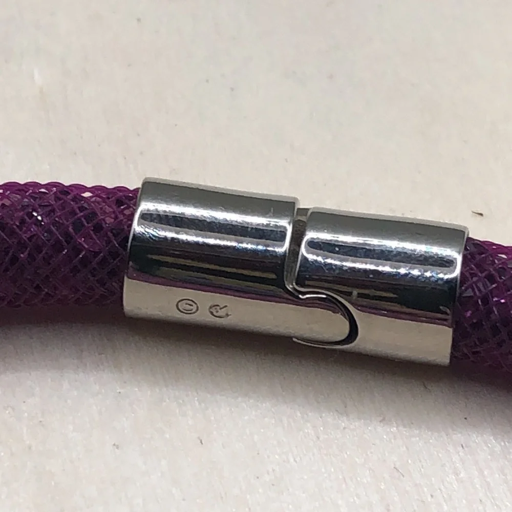 Swarovski sturdust mesh crystal bracelet dressy sparkling statement look.